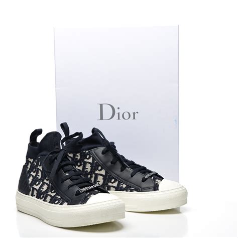 all blue dior sneakers|walk'n'dior high top sneakers.